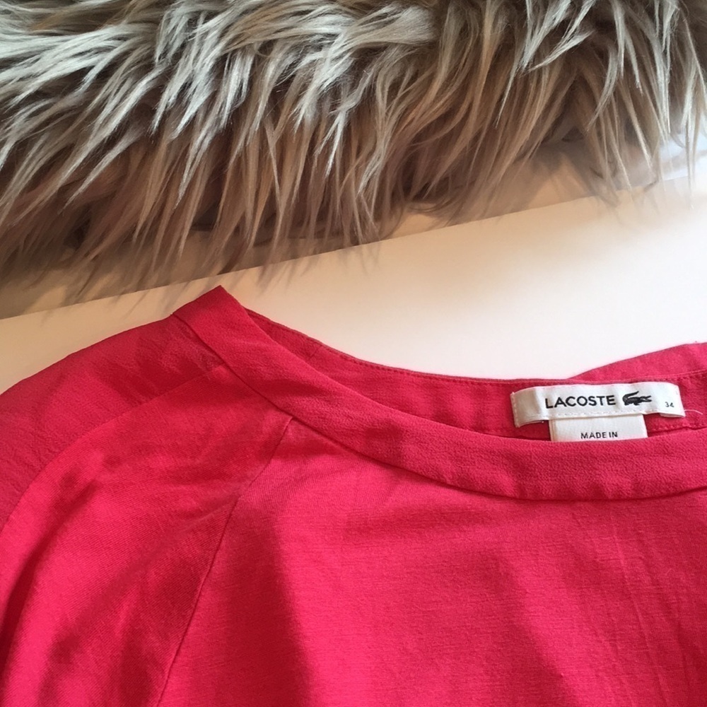Lacoste Long sleeves Crewneck T Chiffon in sleeve